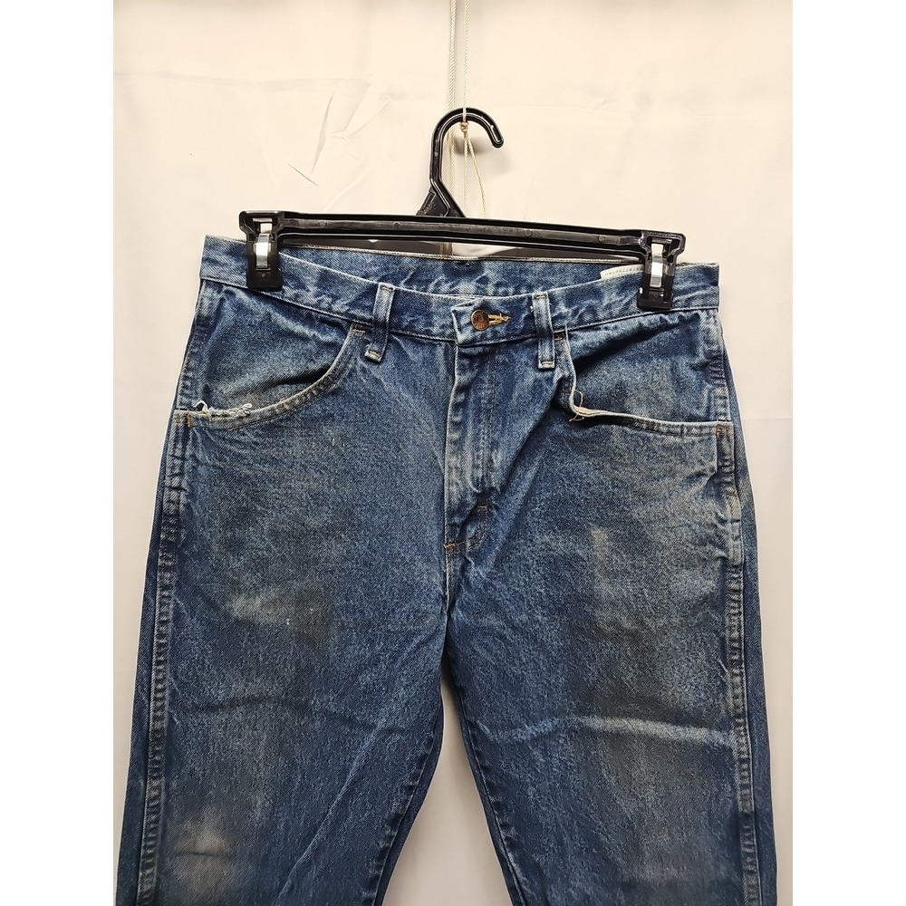 Rustler Mens Blue Straight Leg Medium Wash Denim Jeans‎ Work Cotton Size 33x30 - Picture 7 of 16